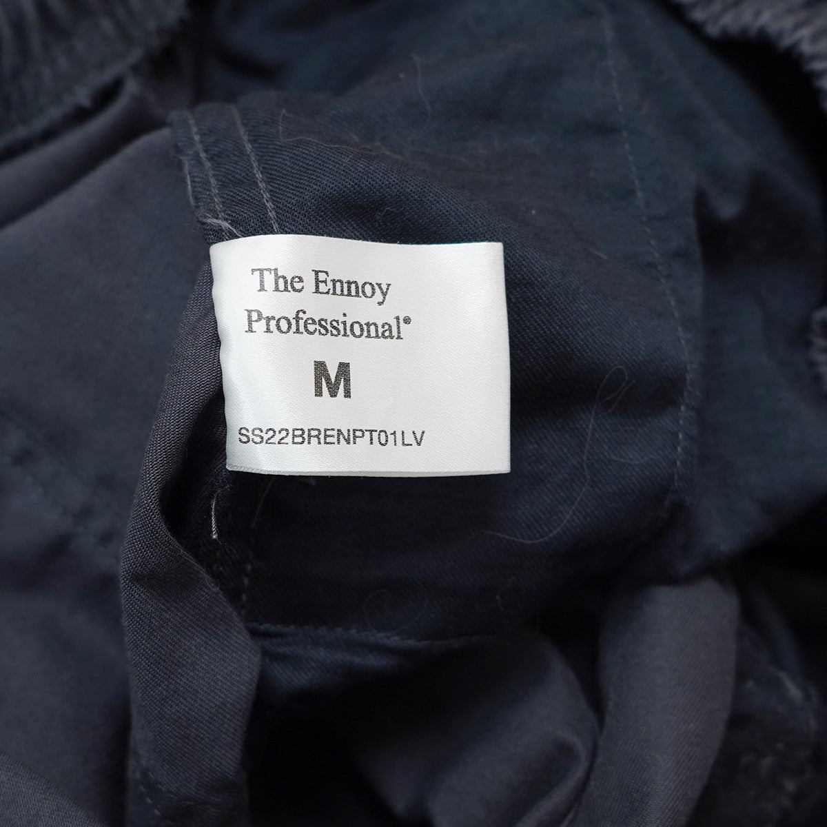 THE Ennoy Professional(ザ エンノイ プロフェッショナル) 22SS Cotton Easy Shorts ロゴ コットン イージー ショーツ ネイビー サイズ:M メンズ パンツ 中古・古着