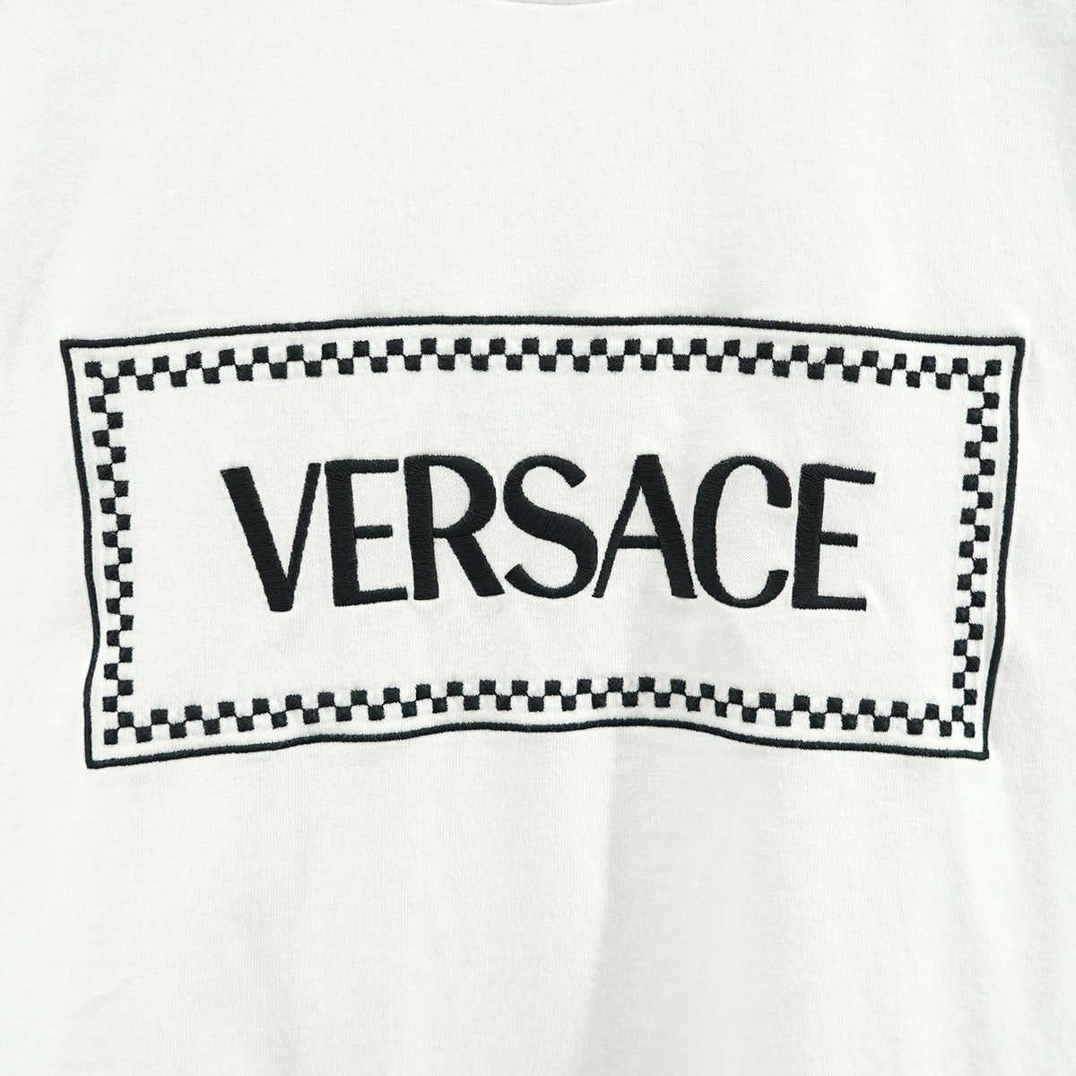 VERSACE(ヴェルサーチ) 24SS 90S ヴィンテージ ロゴ 刺繍 Tシャツ 
