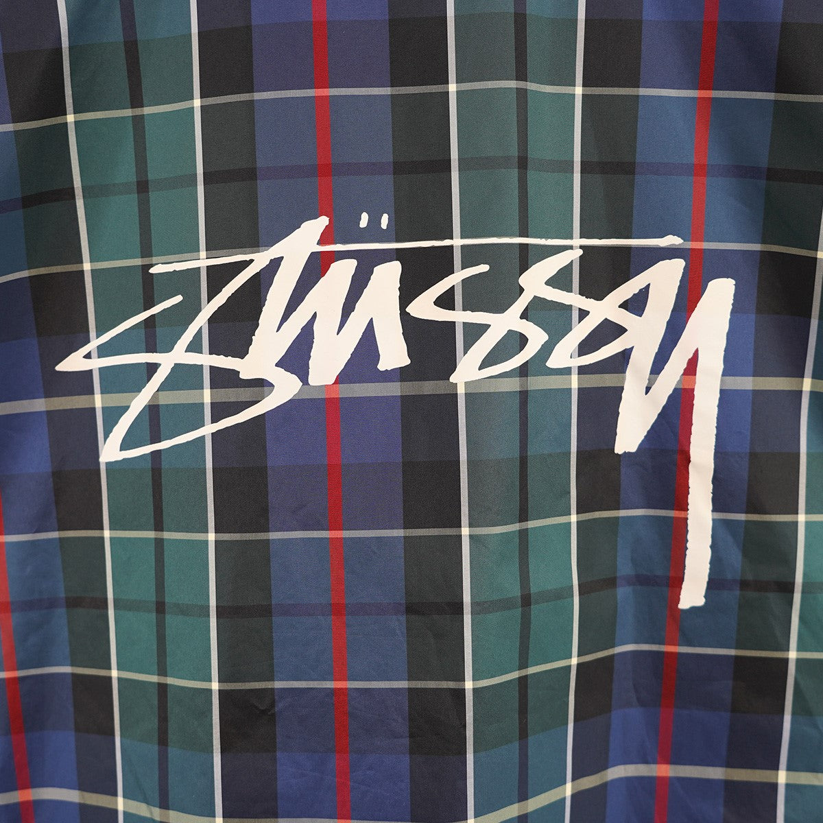 stussy(ステューシー) ロゴ チェック コーチジャケット 115353 グリーン調 サイズ M｜【公式】カインドオルオンライン  ブランド古着・中古通販【kindal】