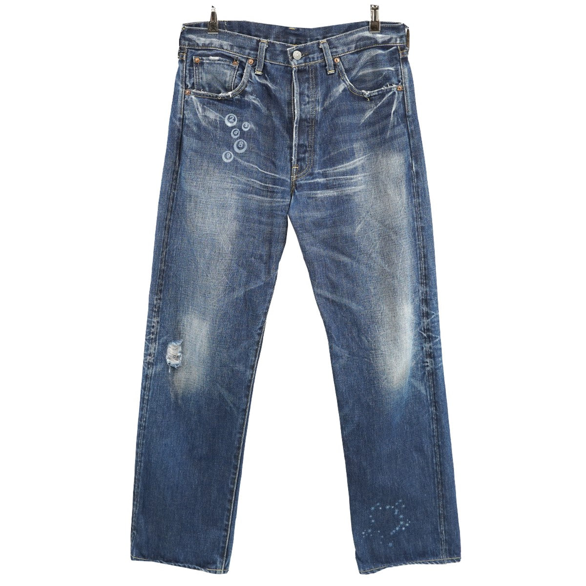 LEVI’S VINTAGE CLOTHING 古着・中古 501 XX ビッグE ダブルエックス プリント 復刻デニムパンツ