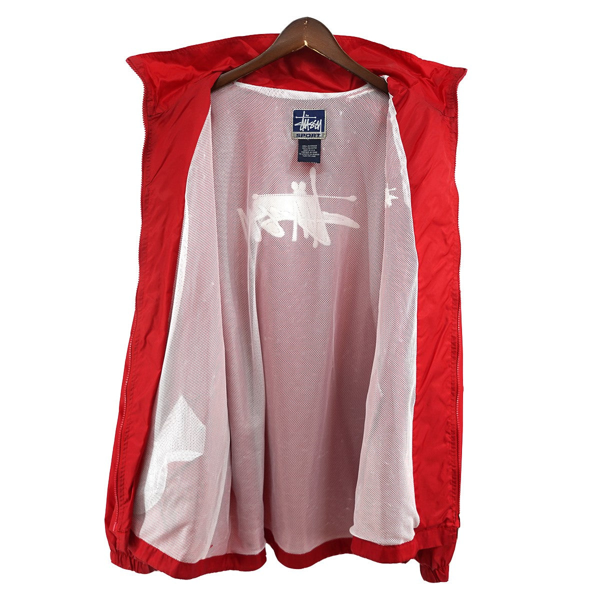 STUSSY SPORT 90s OLD STUSSY Vintage ヴィンテージ 紺タグ ロゴ トラックジャケット 古着・中古-6枚目のアイテム画像