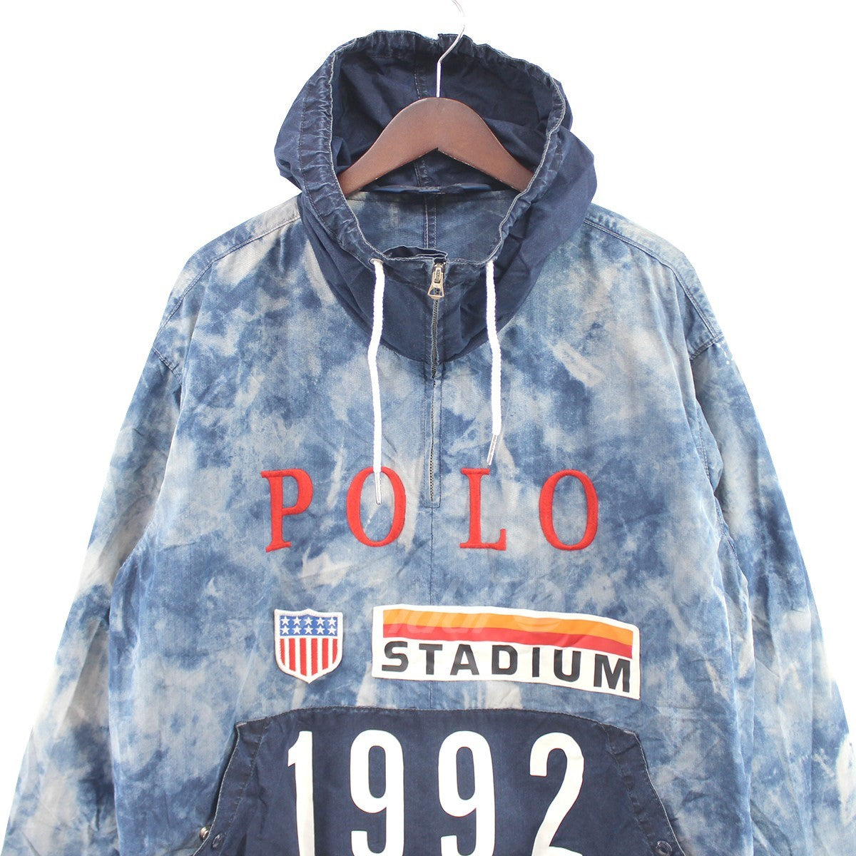 POLO RALPH LAUREN 古着・中古 1992 STADIUM PULLOVER JACKET ロゴ スタジアム ジャケット