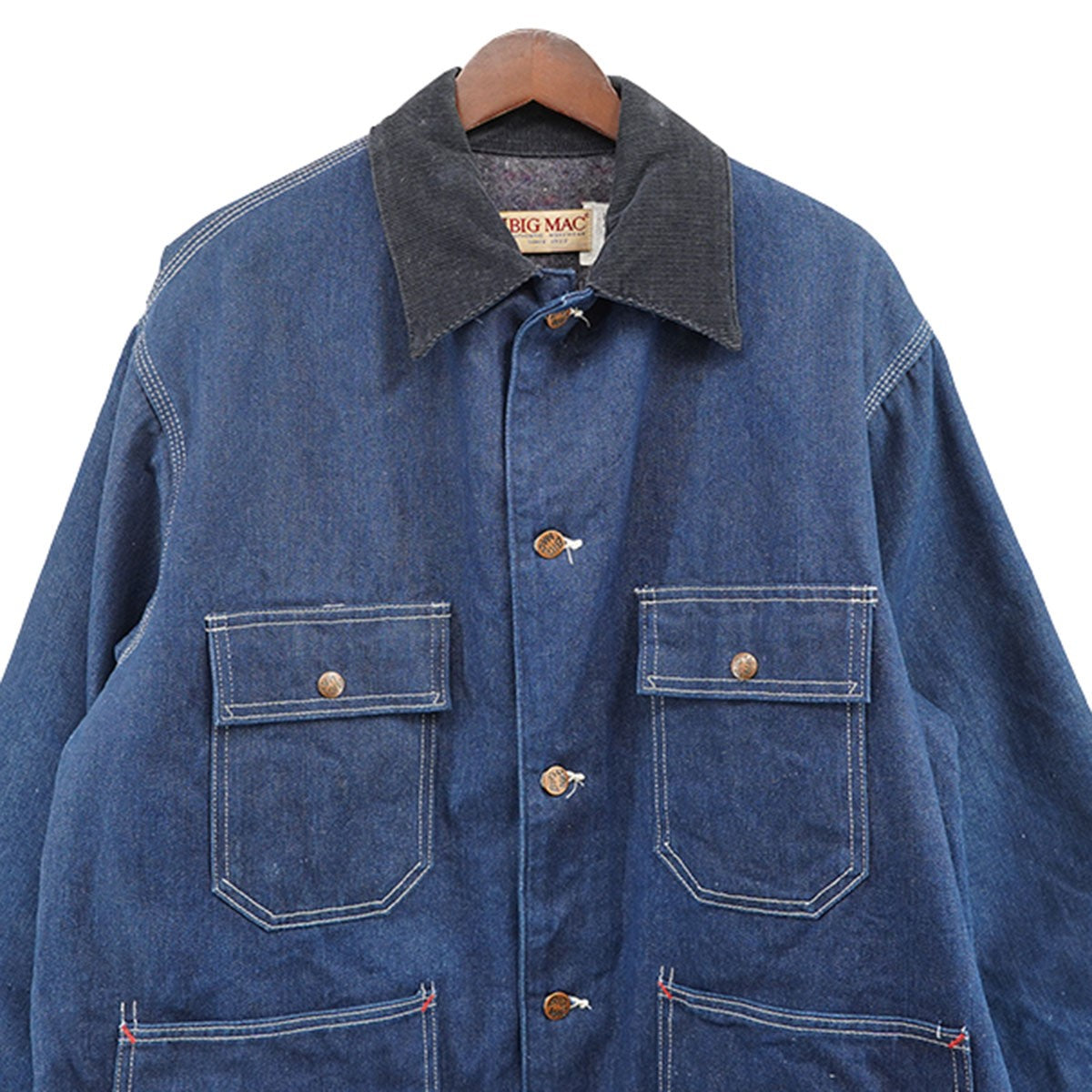 BIG MAC(ビッグマック) USA製 VINTAGE 90s Blanket Denim Coverall カバーオール インディゴ サイズ  表記タグ薄れ(L相当)｜【公式】カインドオルオンライン ブランド古着・中古通販【kindal】