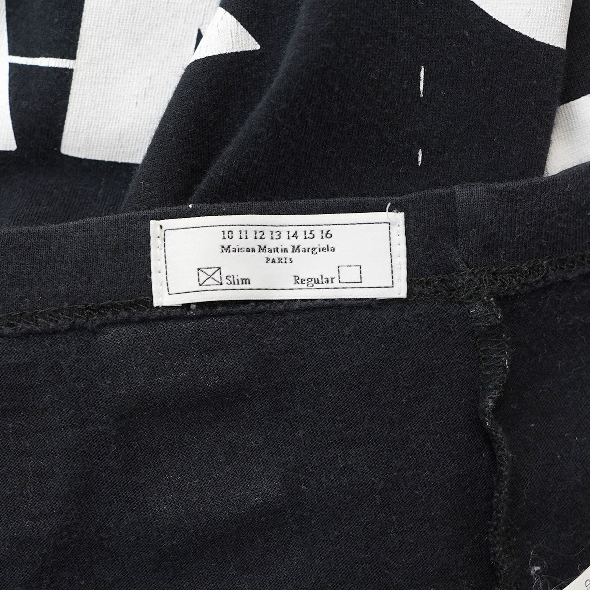 Maison Martin Margiela(メゾン マルタン マルジェラ) 総柄長袖プリント 長袖Tシャツ S30GC0534 ブラック サイズ  46｜【公式】カインドオルオンライン ブランド古着・中古通販【kindal】