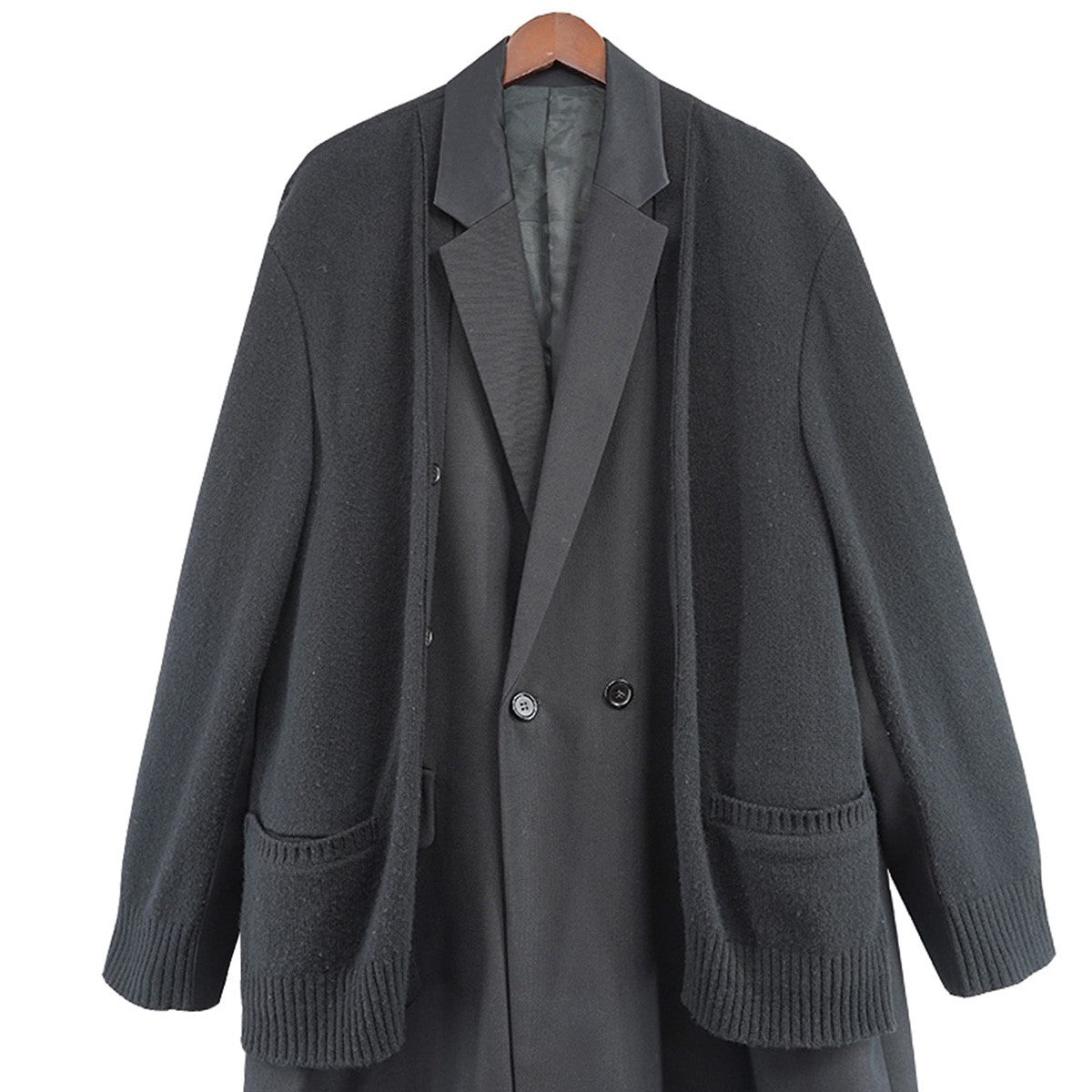 UNDERCOVER(アンダーカバー) 21AW KNカーデ チェスターダブルコート UC2A4310 定価165000円 ブラック サイズ  2｜【公式】カインドオルオンライン ブランド古着・中古通販【kindal】