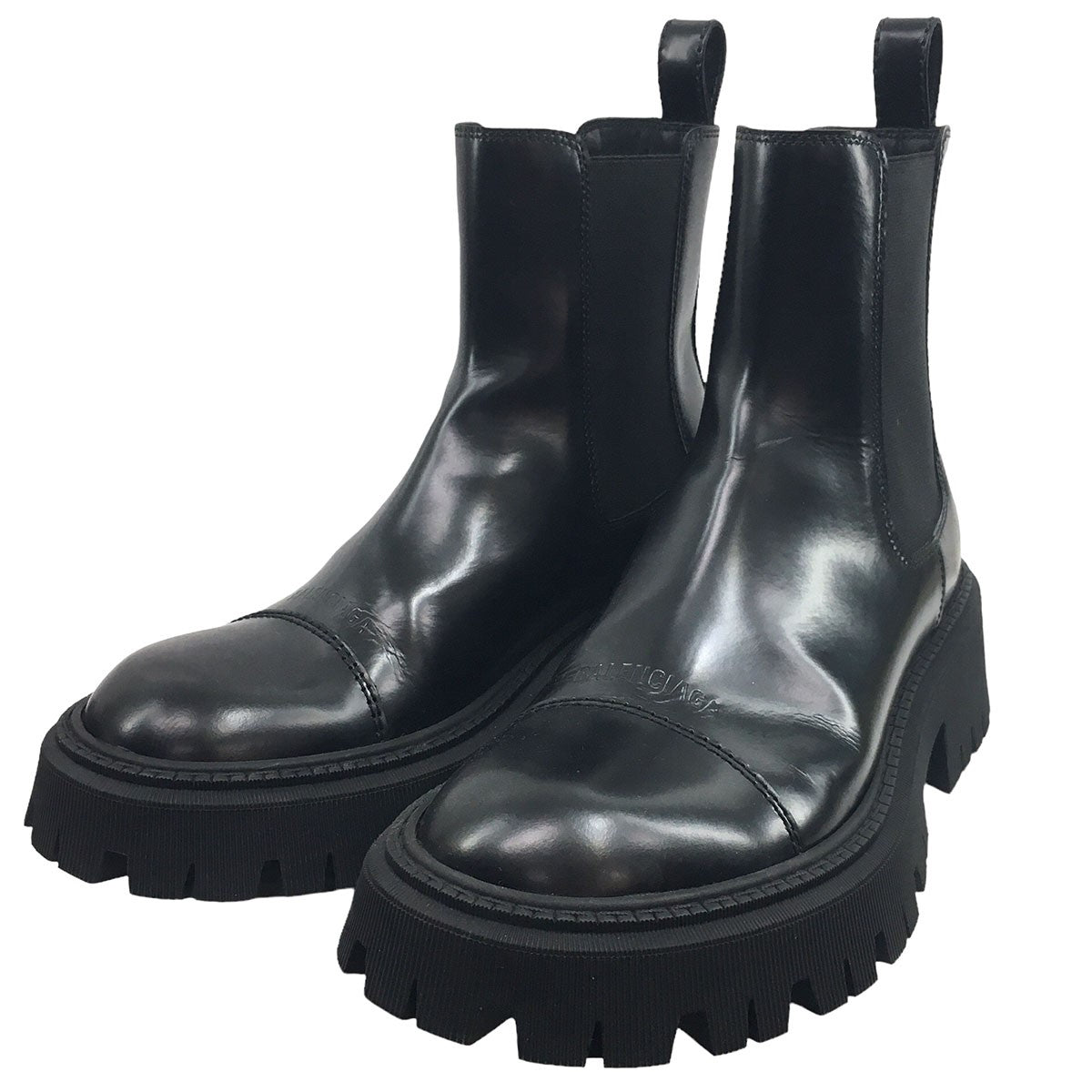 BALENCIAGA(バレンシアガ) TRACTOR 20MM トラクター ロゴ サイドゴアブーツ 636599 ブラック サイズ  17｜【公式】カインドオルオンライン ブランド古着・中古通販【kindal】