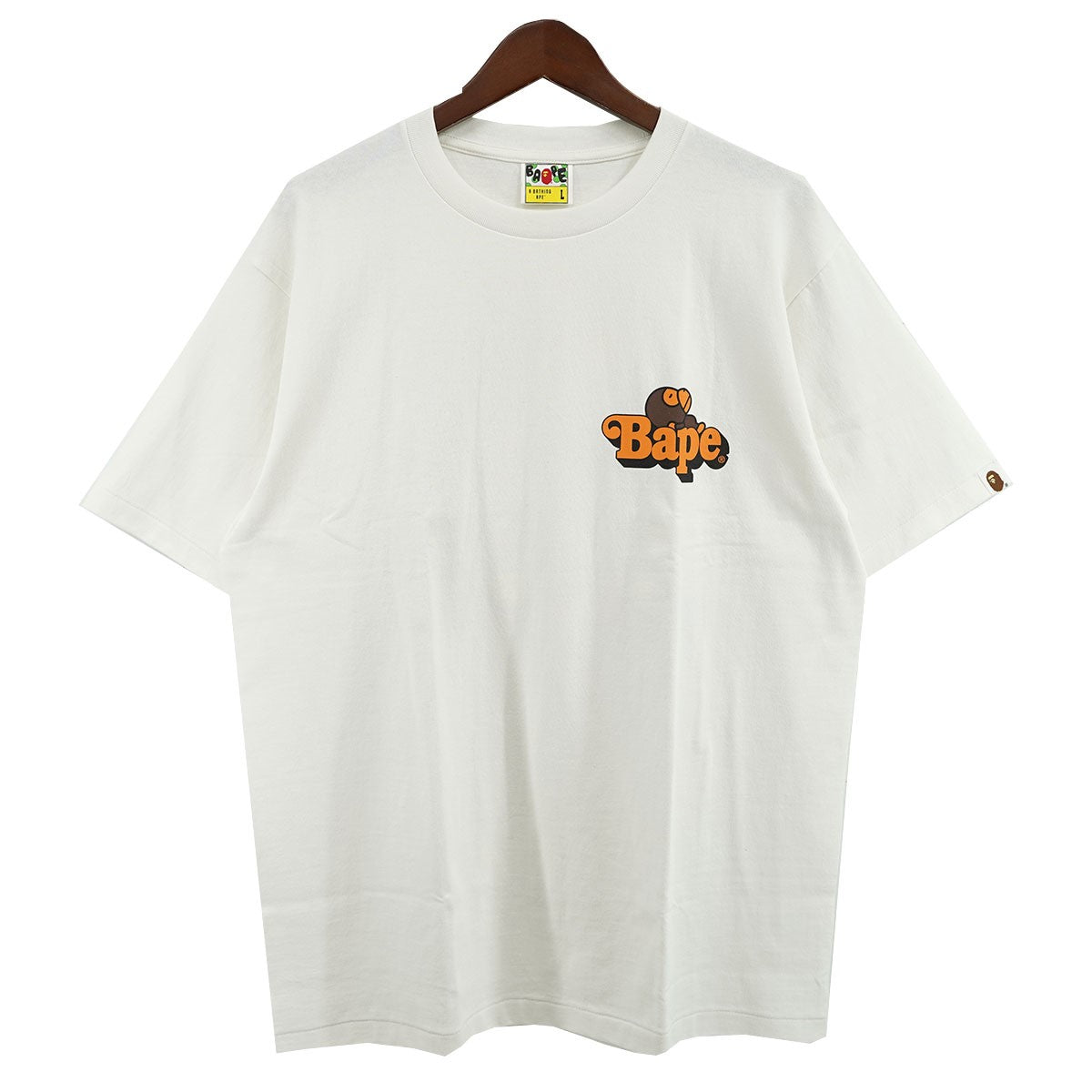 A BATHING APE(アベイシングエイプ) BAPE MILO ベイプ マイロ キャラクター Tシャツ 2080-110-086 ホワイト  サイズ L｜【公式】カインドオルオンライン ブランド古着・中古通販【kindal】