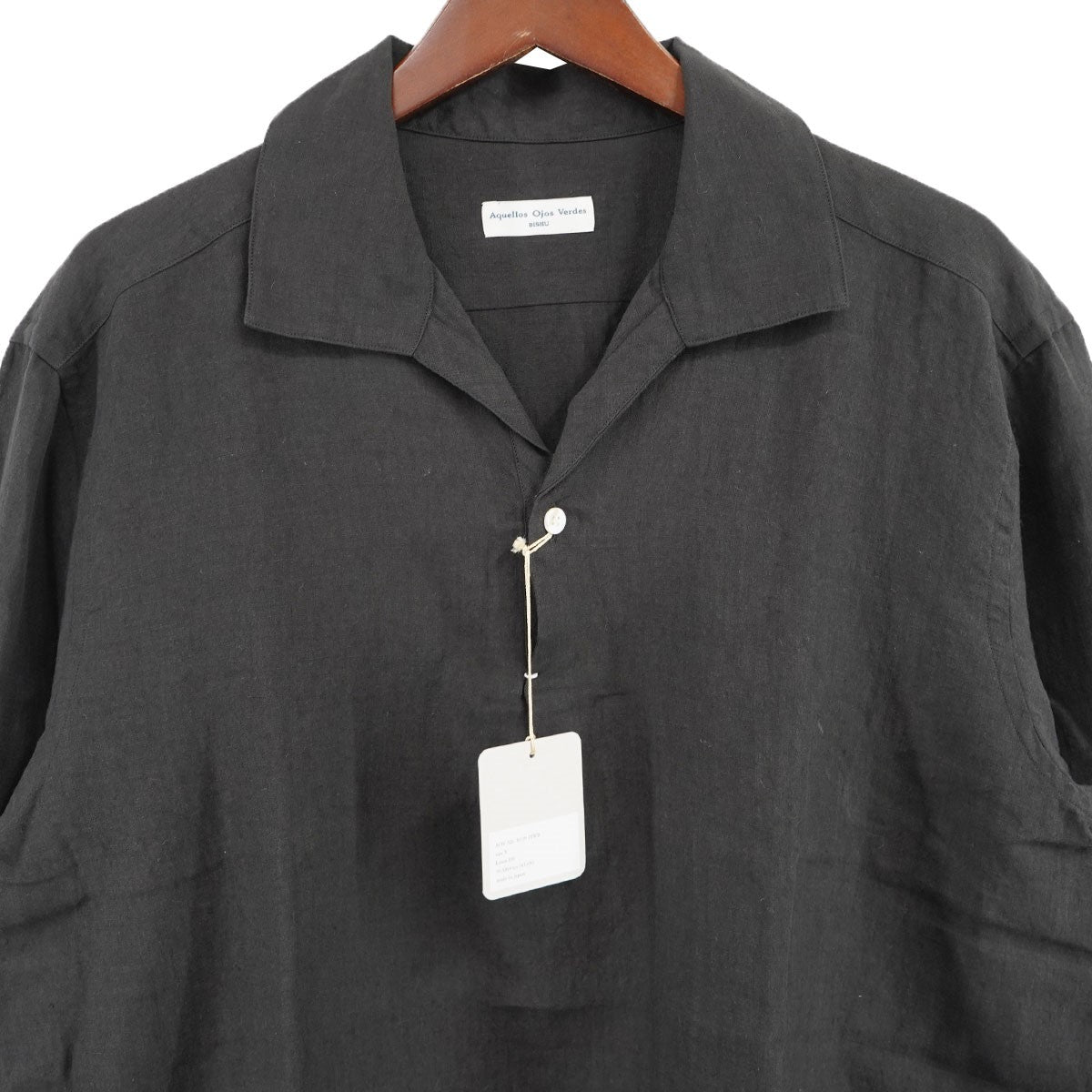 AQUELLOS OJOS VERDES BISHU 古着・中古 Capri Shirt (Black) プルオーバー カプリシャツ