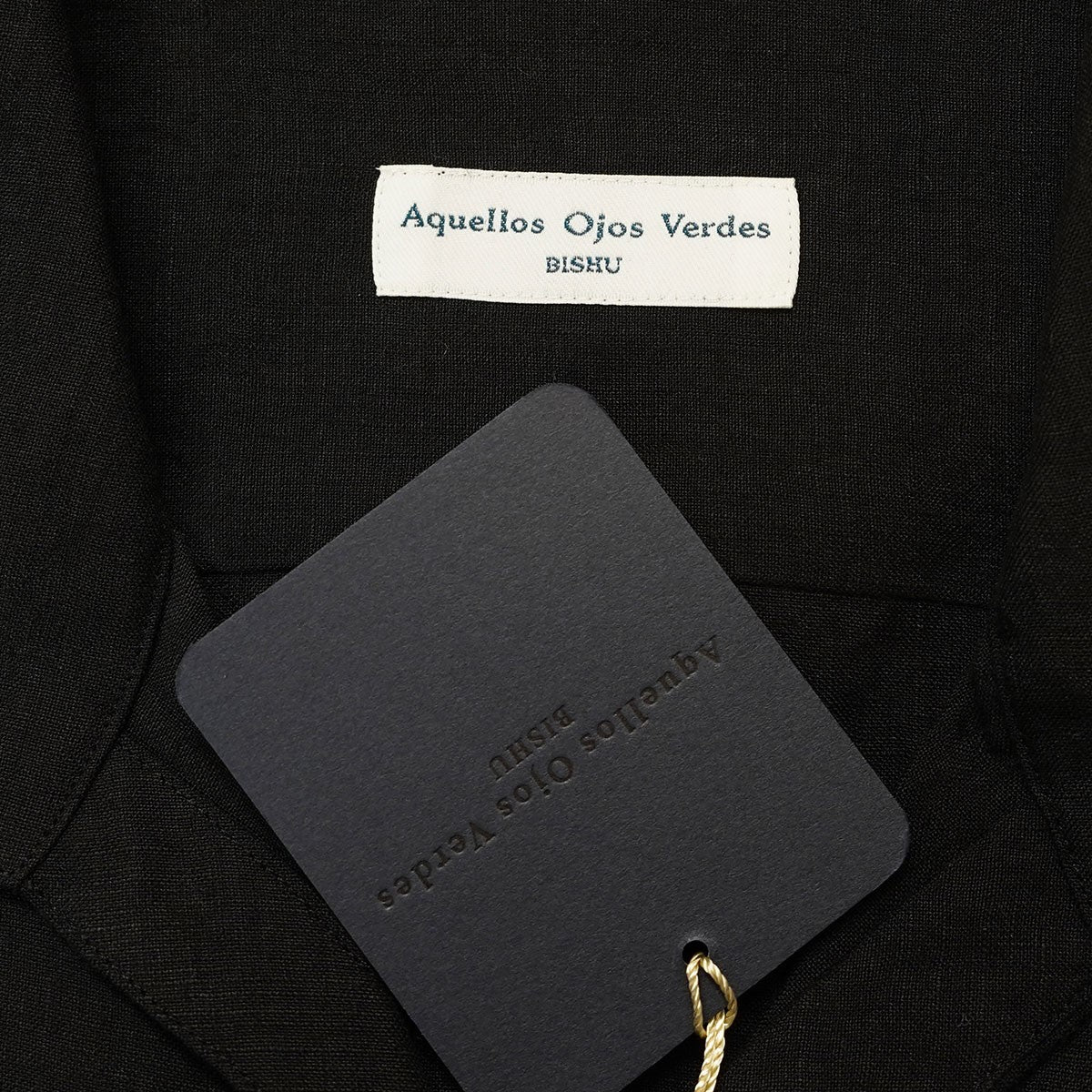AQUELLOS OJOS VERDES BISHU 古着・中古 Capri Shirt (Black) プルオーバー カプリシャツ