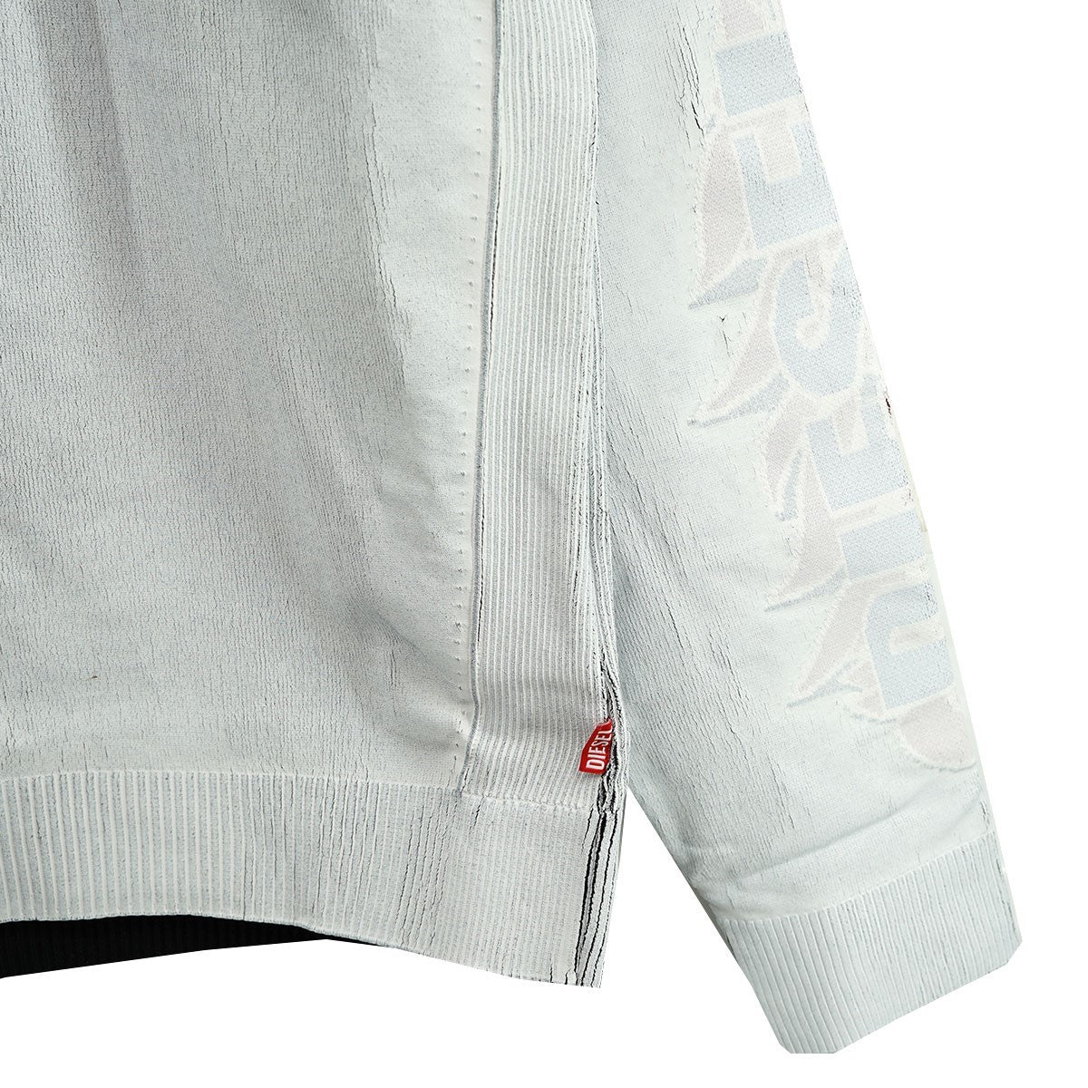 24AW K-Dirtone ペイント 加工 ロゴ ジップ ニット