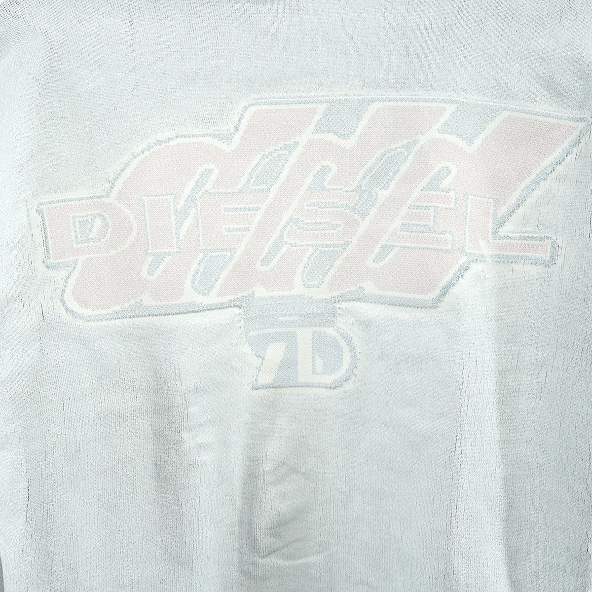 24AW K-Dirtone ペイント 加工 ロゴ ジップ ニット