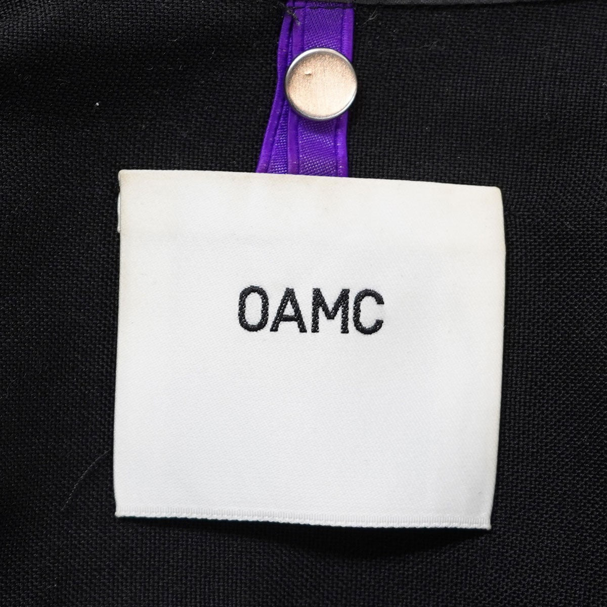 OAMC(オーエーエムシー) IAN SHIRT ロゴ刺繍 ダブルジップ イアン シャツ 23E28OAU53 LANOA028 ブラック サイズ  S｜【公式】カインドオルオンライン ブランド古着・中古通販【kindal】