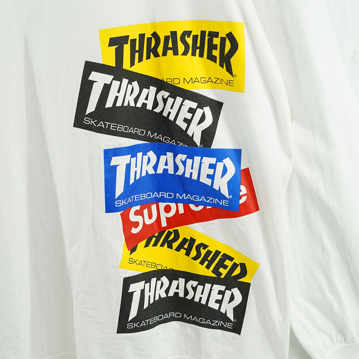 Supreme(シュプリーム) 21AW Thrasher Multi Logo L／S Tee スラッシャー マルチ ロゴ ロンT