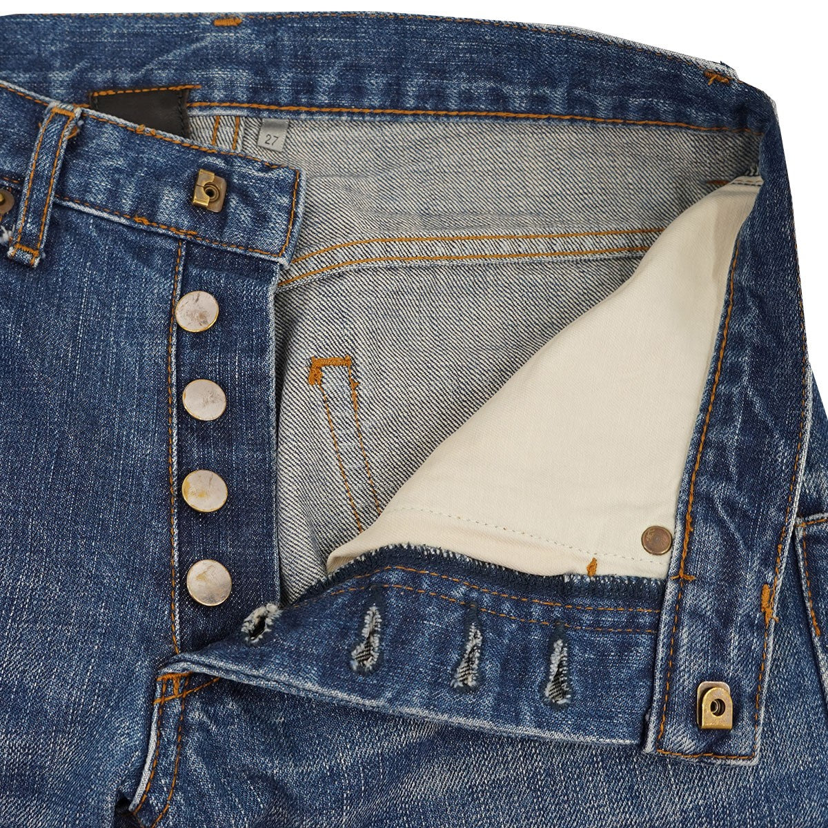 Dior Homme×HEDI SLIMANE 古着・中古 06AW エディ期 爪痕加工デニムパンツ スーパースキニー