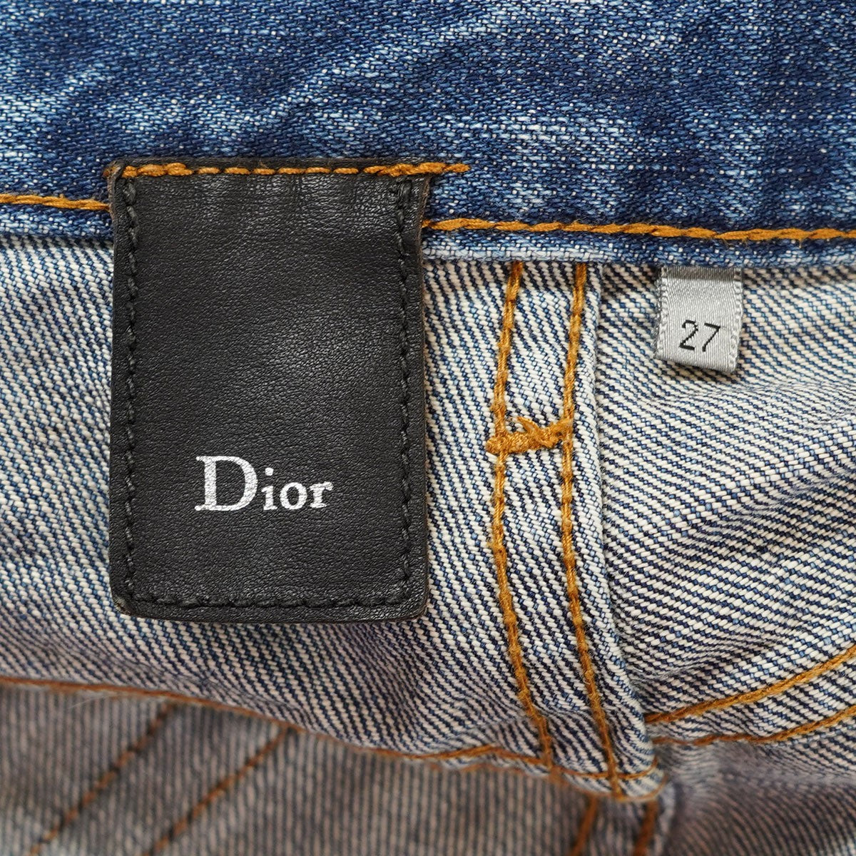 Dior Homme×HEDI SLIMANE 古着・中古 06AW エディ期 爪痕加工デニムパンツ スーパースキニー