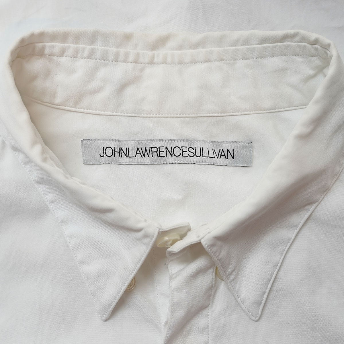 JOHN LAWRENCE SULLIVAN(ジョンローレンスサリバン) BROADCLOTH BUTTON DOWN SHIRT ブロードクロス  ボタン ダウン シャツ 定価30800円 JLS-03-03 ホワイト サイズ 46｜【公式】カインドオルオンライン  ブランド古着・中古通販【kindal】