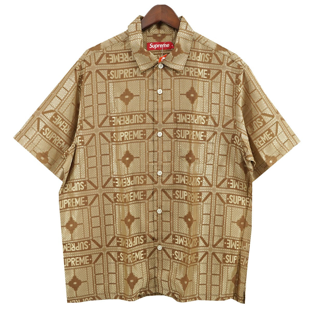 Supreme 古着・中古 24SS Tray Jacquard S／S Shirt ロゴ トレイ トレー ジャガード シャツ
