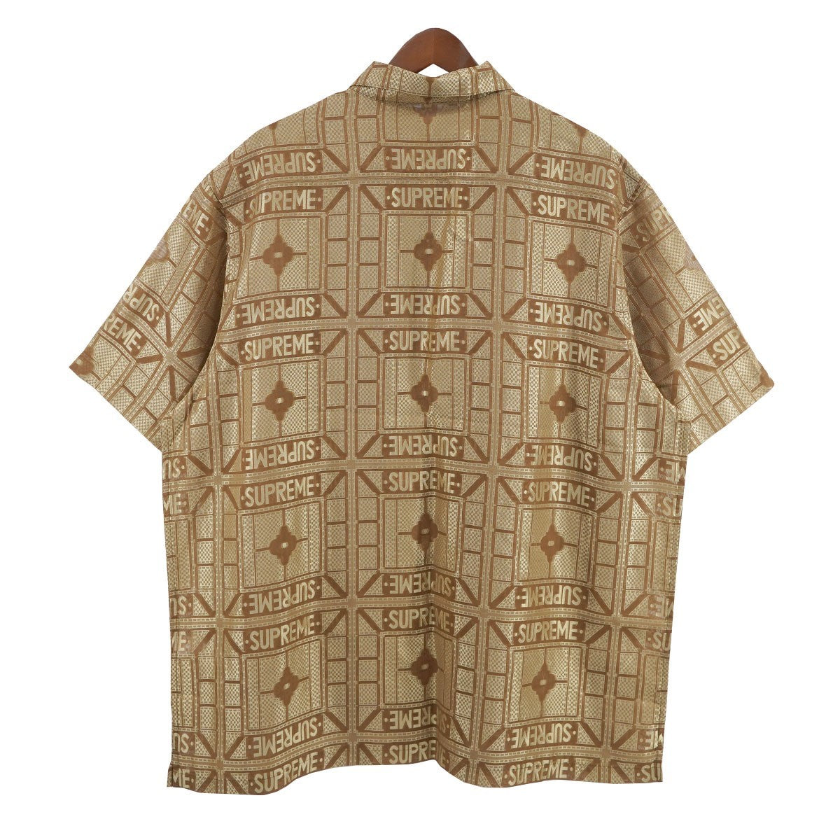 Supreme 古着・中古 24SS Tray Jacquard S／S Shirt ロゴ トレイ トレー ジャガード シャツ