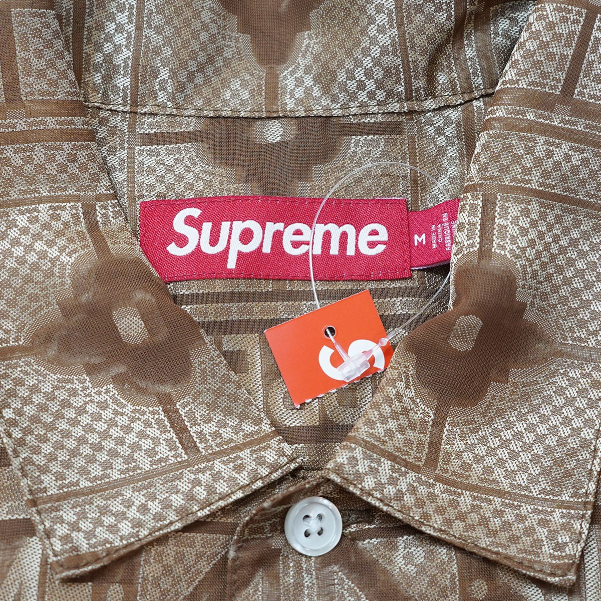 Supreme 古着・中古 24SS Tray Jacquard S／S Shirt ロゴ トレイ トレー ジャガード シャツ