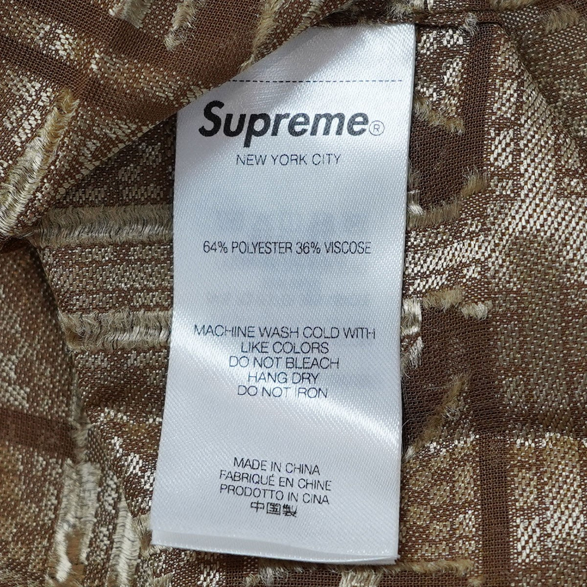 Supreme 古着・中古 24SS Tray Jacquard S／S Shirt ロゴ トレイ トレー ジャガード シャツ