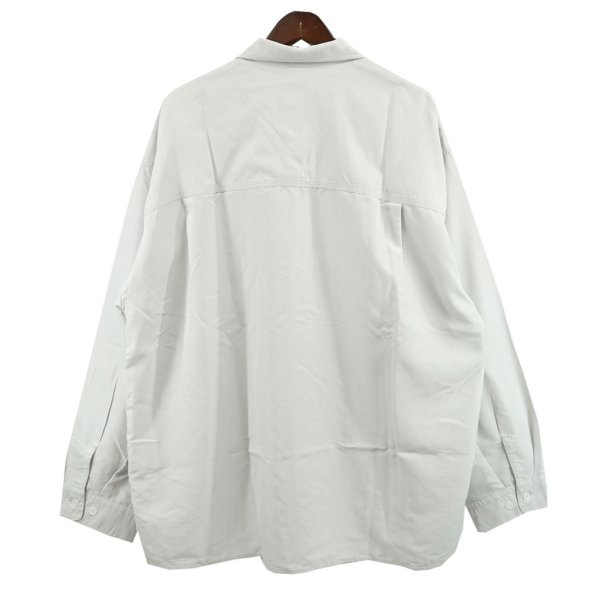 STEVEN ALAN(スティーヴンアラン) DRAPE TRIPLE-STICH CAMP COLLAR SHIRT シャツ 定価18600円  8111-149-0844 ライトグレー サイズ L｜【公式】カインドオルオンライン ブランド古着・中古通販【kindal】