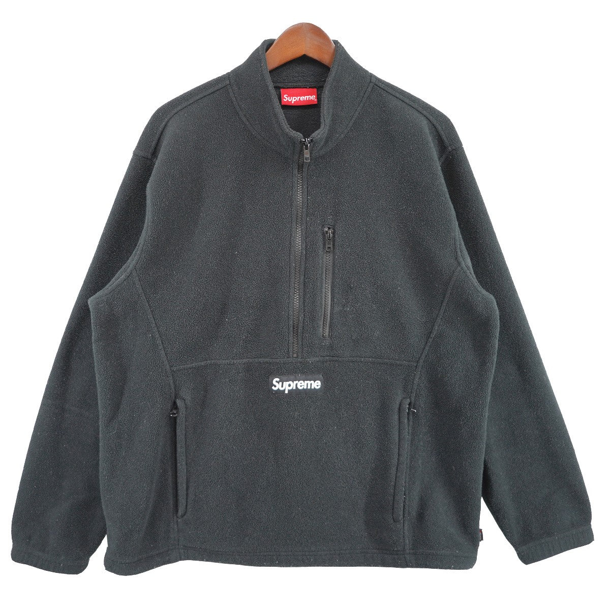 Supreme(シュプリーム) 21AW Polartec Half Zip Pullover ロゴ ハーフジップ フリース ブラック サイズ  M｜【公式】カインドオルオンライン ブランド古着・中古通販【kindal】