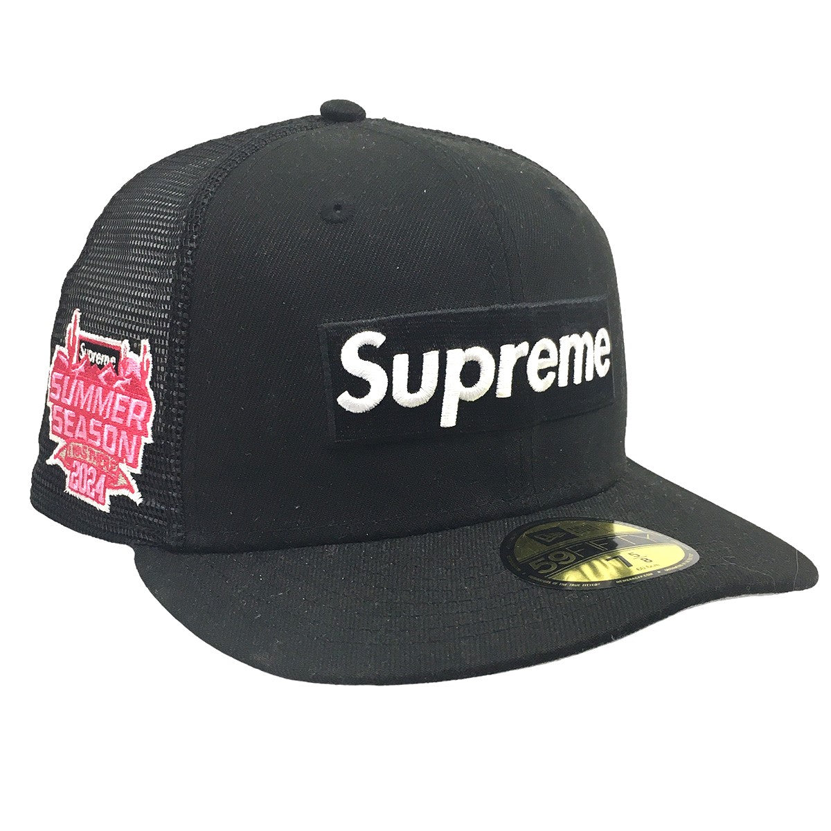 Supreme×New Era 24SS Box Logo Mesh Back New Era cap ロゴ キャップ ブラック サイズ 7 5 /8  (60.6cm)｜【公式】カインドオルオンライン ブランド古着・中古通販【kindal】