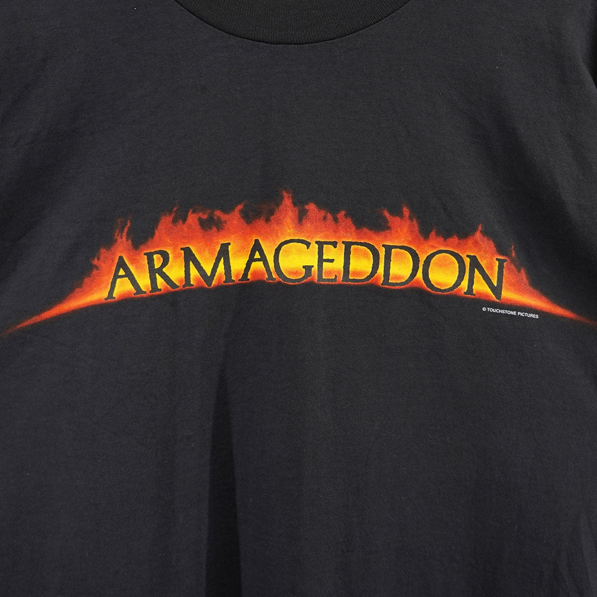 VINTAGE(ヴィンテージ) 90S ARMAGEDDON アルマゲドン バックプリント有り 映画 ムービー Tシャツ