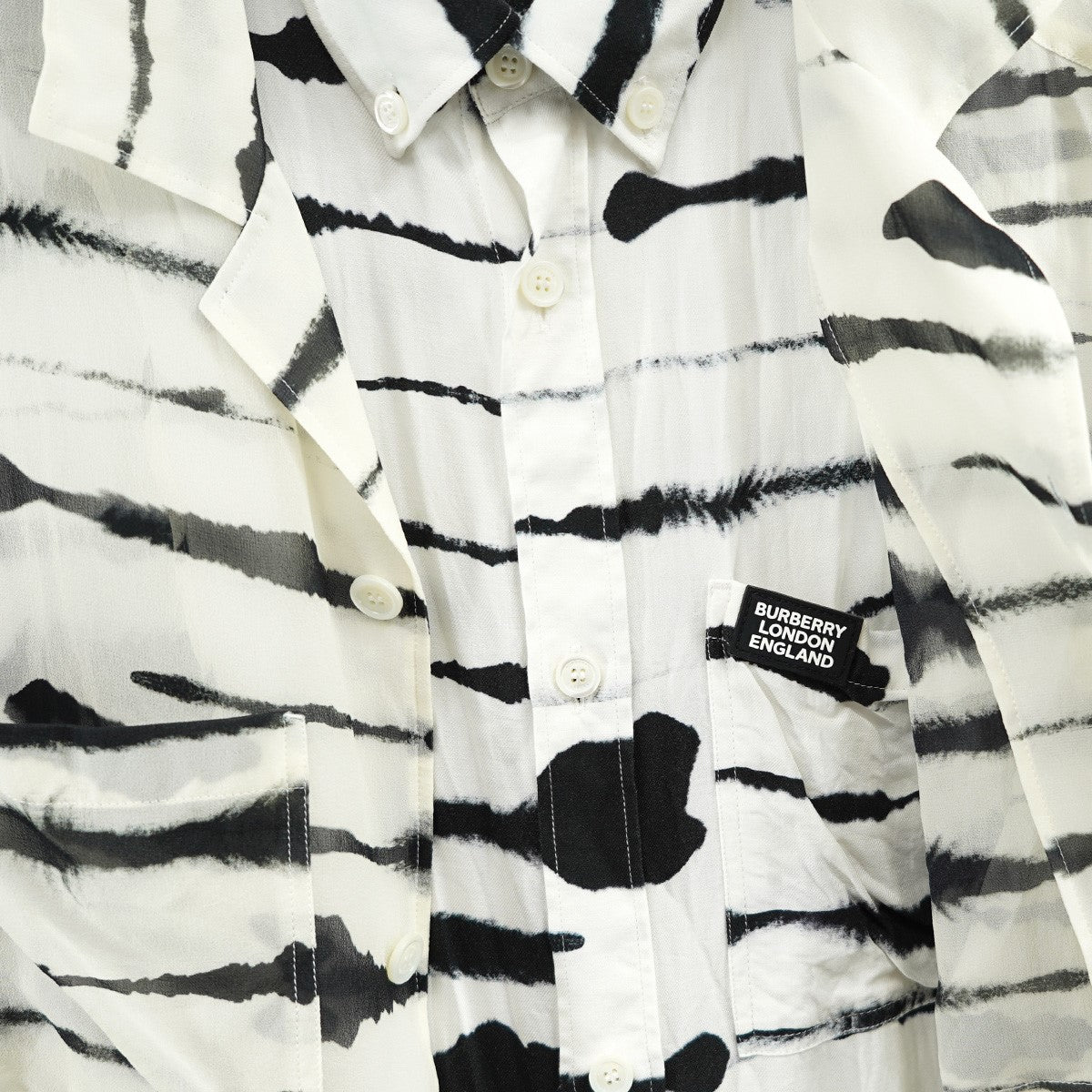 BURBERRY 古着・中古 20SS Watercolour Print Double-layered Shirt シャツ