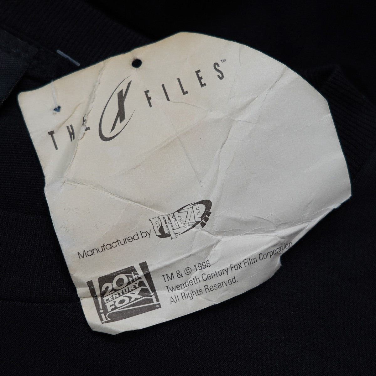 90s 98年 X Files The Movie Fight the Futureエックスファイル 映画 ムービー プロモーション ロゴ スカリー モルダー Tシャツ