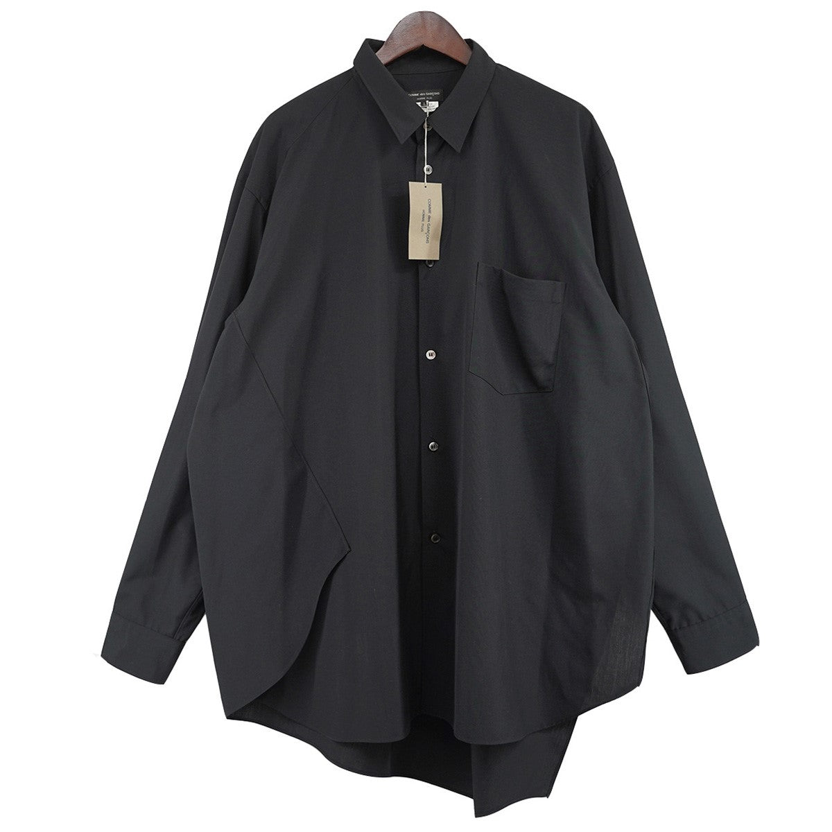 COMME des GARCONS HOMME PLUS(コムデギャルソンオムプリュス) 24AW Polyester Spun Broad  Thick Shirt ポリエステル シャツ PN-B024 定価58300円 ブラック サイズ L｜【公式】カインドオルオンライン  ブランド古着・中古通販【kindal】