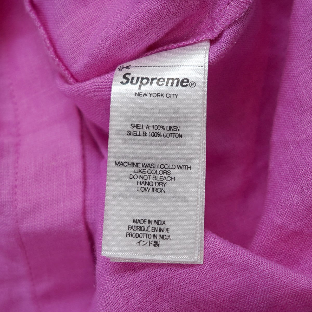Supreme 古着・中古 24SS Mesh Panel Linen S／S Shirt メッシュ パネル リネン シャツ