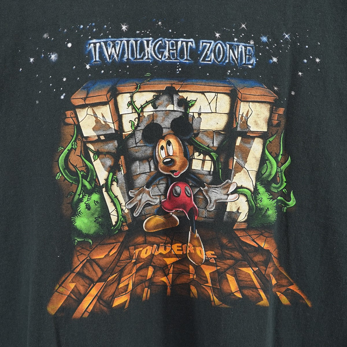 VINTAGE(ヴィンテージ) 90s DISNEY VINTAGE TOWER OF TERROR ディズニー ミッキー Tシャツ ブラック サイズ  XL｜【公式】カインドオルオンライン ブランド古着・中古通販【kindal】