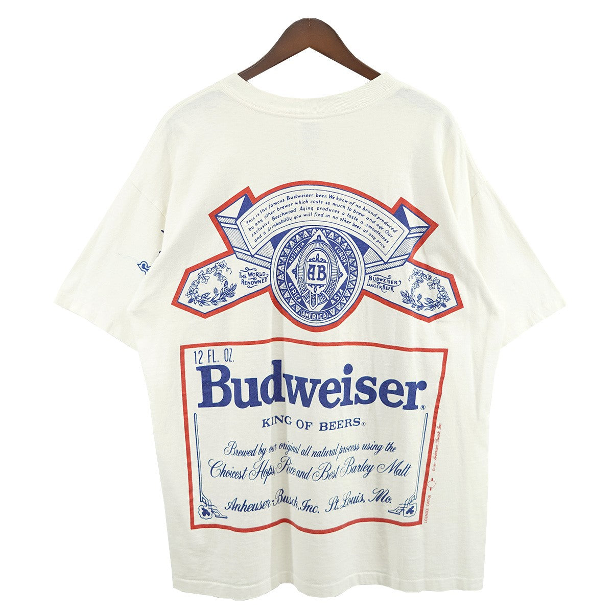 VINTAGE 古着・中古 90s WILD OATS BUDWEISER バドワイザー ロゴ Tシャツ