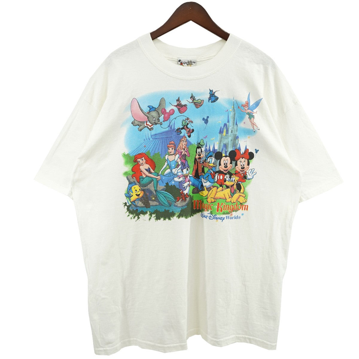 VINTAGE(ヴィンテージ) 90s Walt Disney World Magic Kingdom T ディズニー Tシャツ ホワイト サイズ  XL｜【公式】カインドオルオンライン ブランド古着・中古通販【kindal】