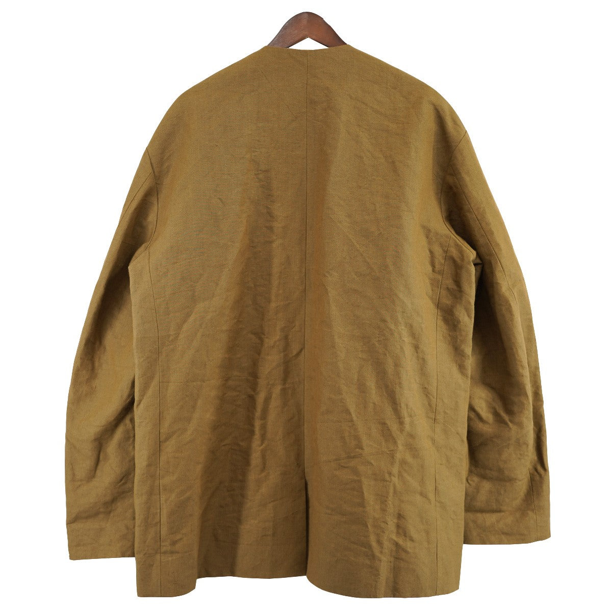 CRISTASEYA 古着・中古 COLLARLESS JACKET 和紙 ペーパー カラーレス ジャケット