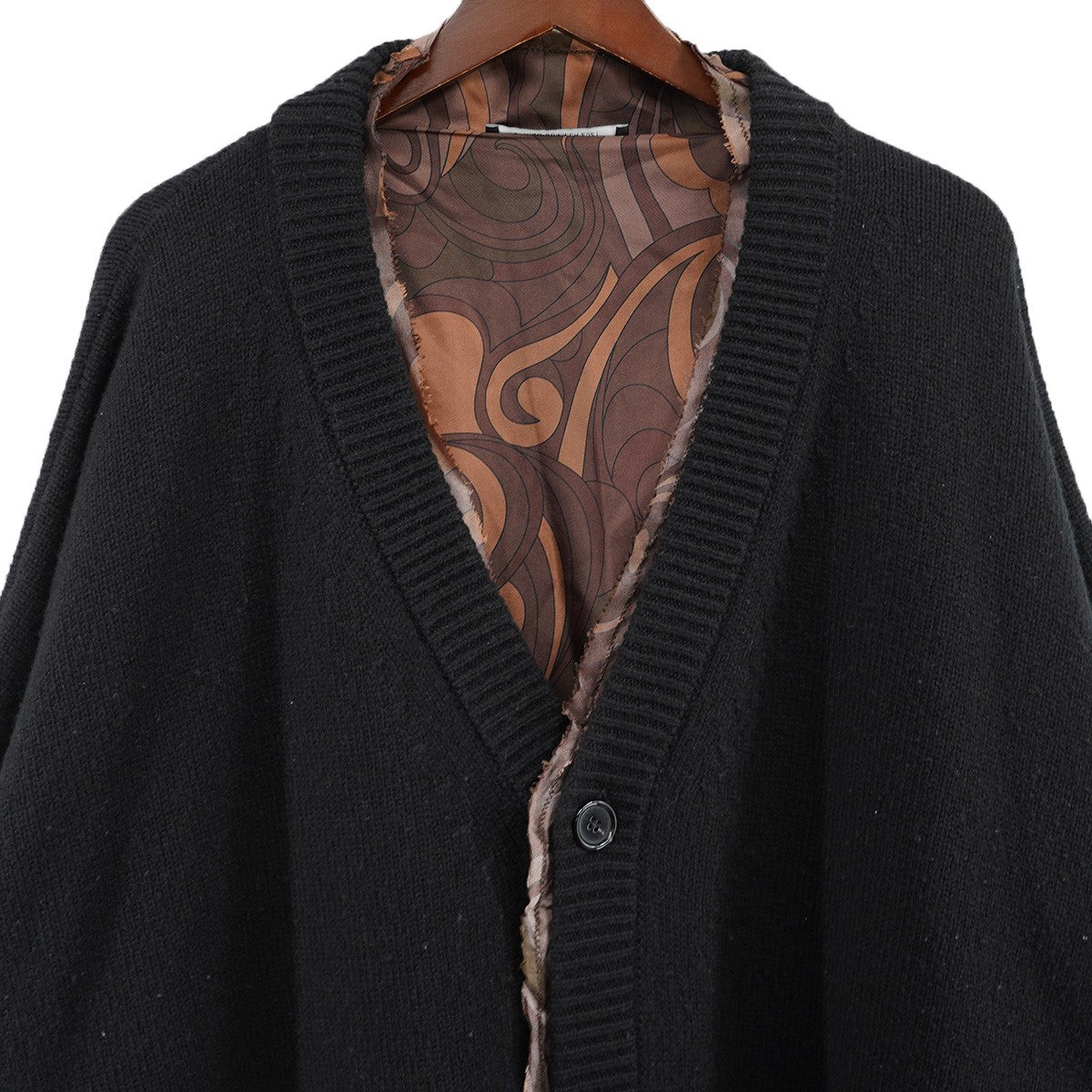 RAF SIMONS(ラフシモンズ) 21SS V-neck cardigan with fabric