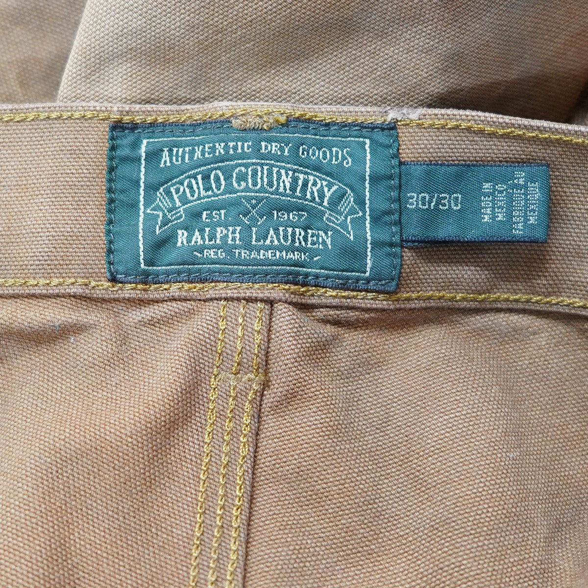 POLO COUNTRY POLO RALPH LAUREN 古着・中古 ヴィンテージ ダブルニー ユーズド加工 ダック ペインターパンツ