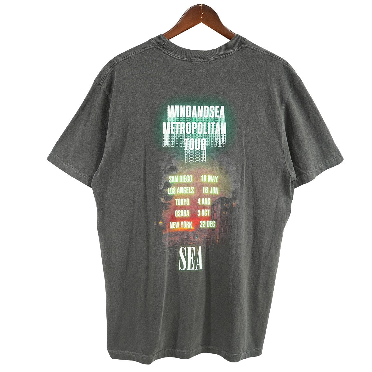 THRASH HERITAGE THUNDER S／S TEEMETROPOLITAN TOUR VINTAGE ヴィンテージ 加工 ロゴ Tシャツ