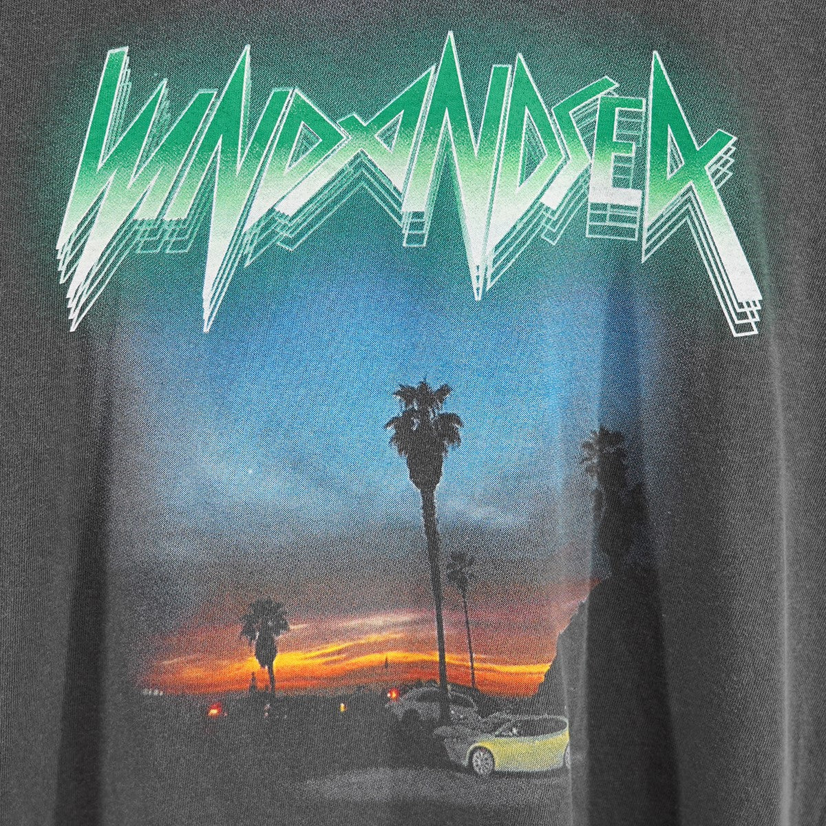 THRASH HERITAGE THUNDER S／S TEEMETROPOLITAN TOUR VINTAGE ヴィンテージ 加工 ロゴ Tシャツ