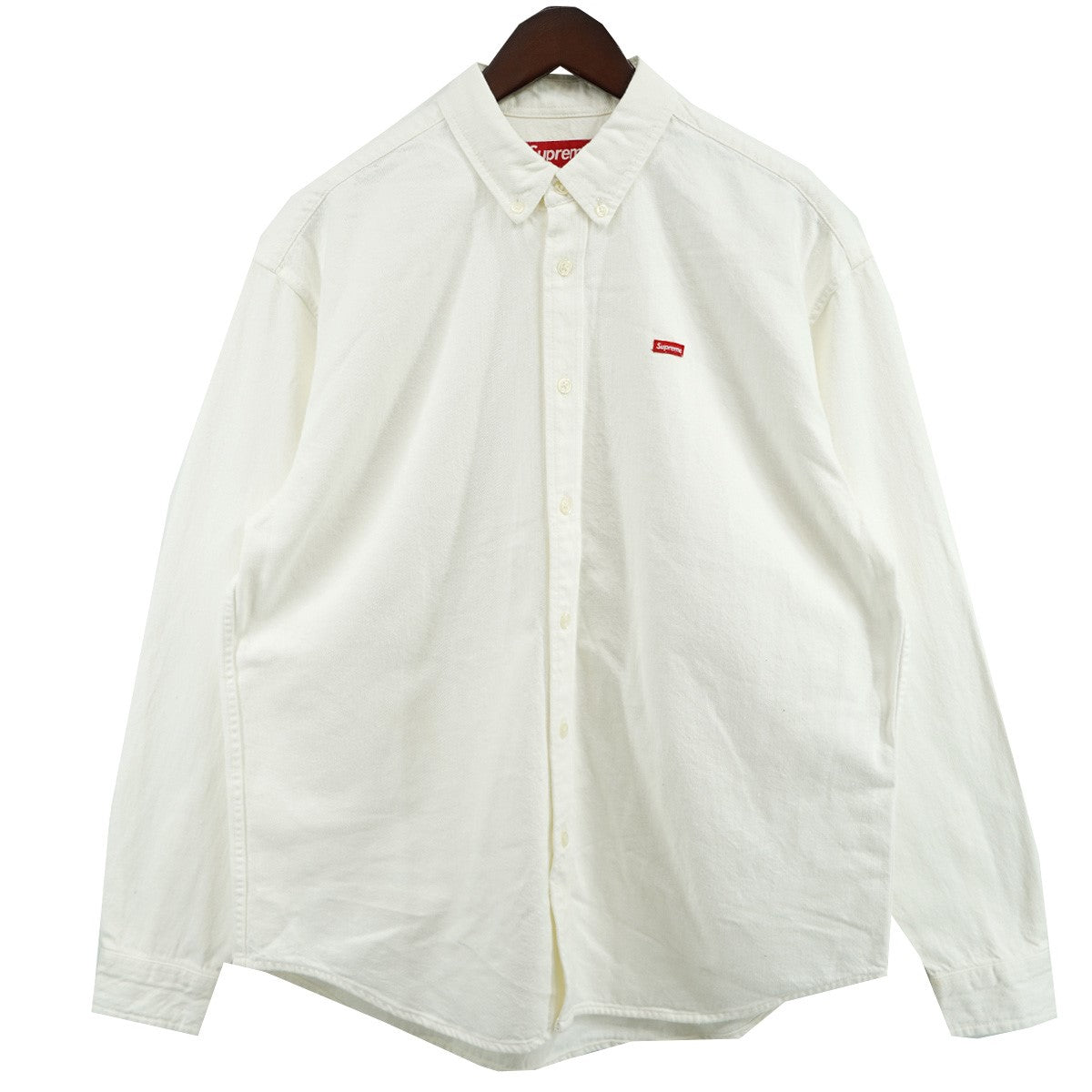 24AW Small Box Shirt White Denim スモールボックスロゴ デニムシャツ