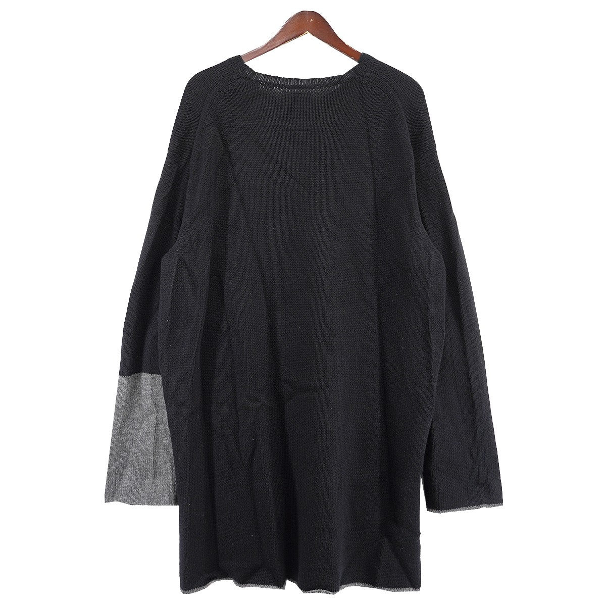 BLACK Scandal Yohji Yamamoto(ブラックスキャンダル ヨウジヤマモト) 19AW インターシャメッセージニット セーター  HC-K03-194 ブラック サイズ 3｜【公式】カインドオルオンライン ブランド古着・中古通販【kindal】