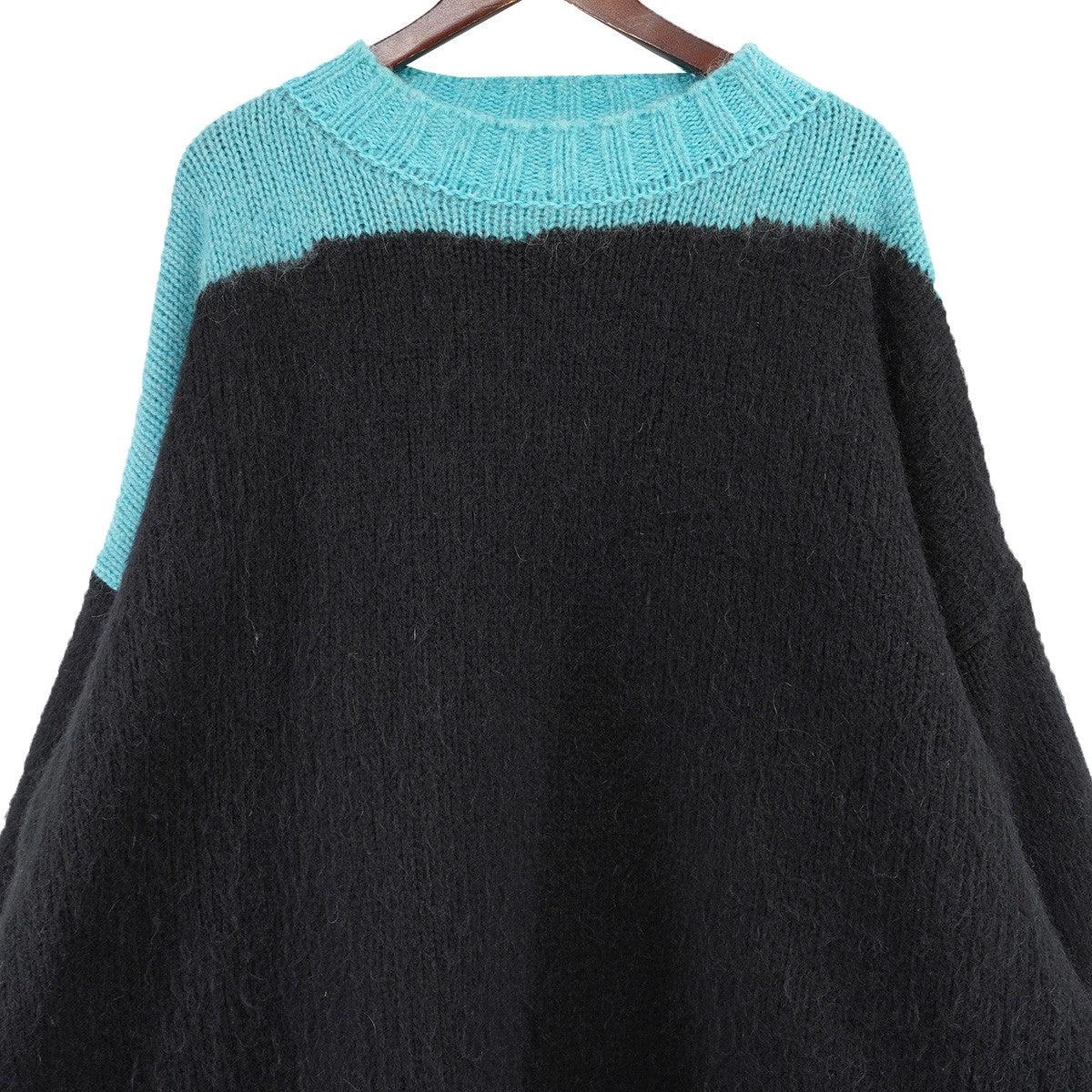 RAF SIMONS 古着・中古 21AW boiled knit sweater オーバーサイズ ロゴ パッチ ボイルド ニット