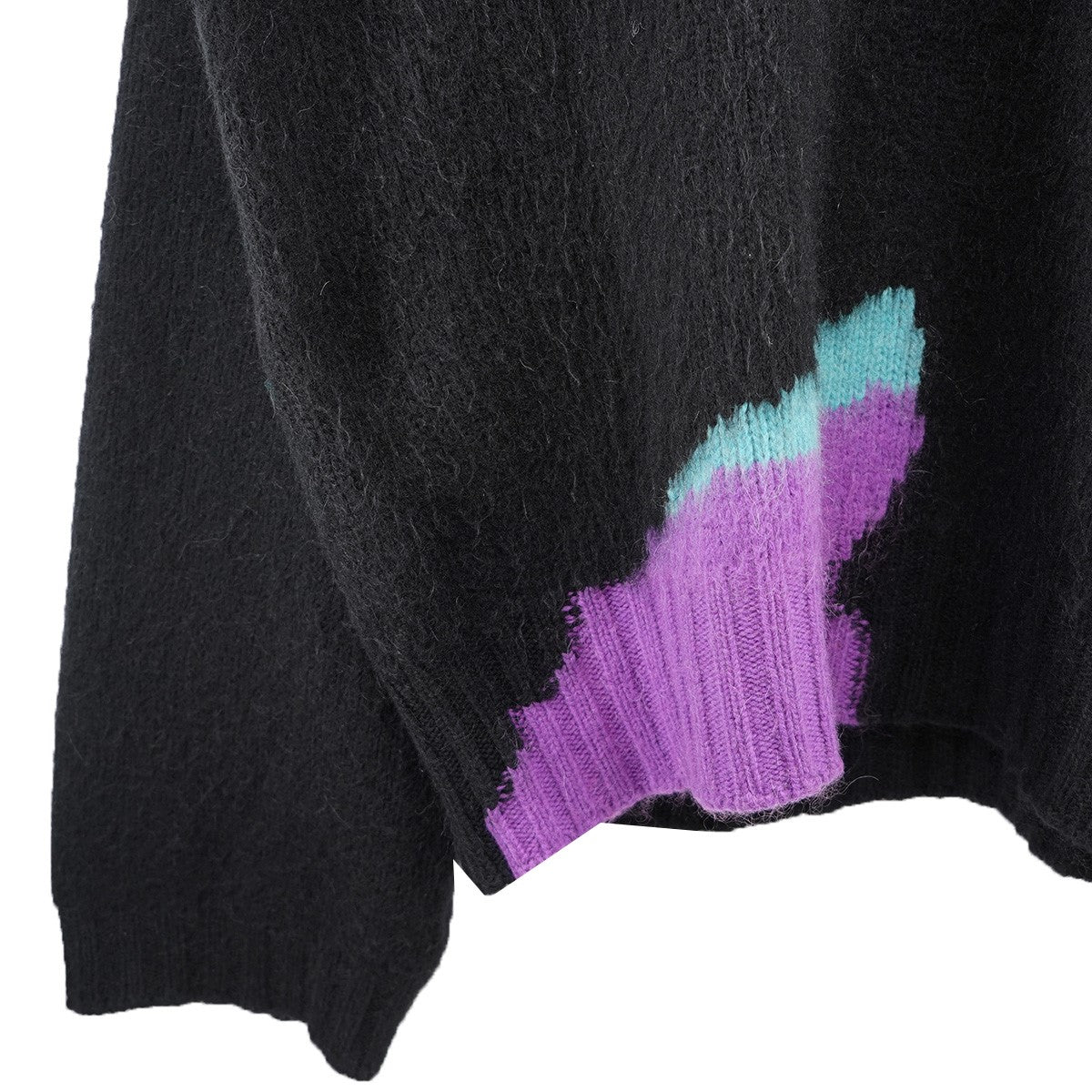 RAF SIMONS 古着・中古 21AW boiled knit sweater オーバーサイズ ロゴ パッチ ボイルド ニット