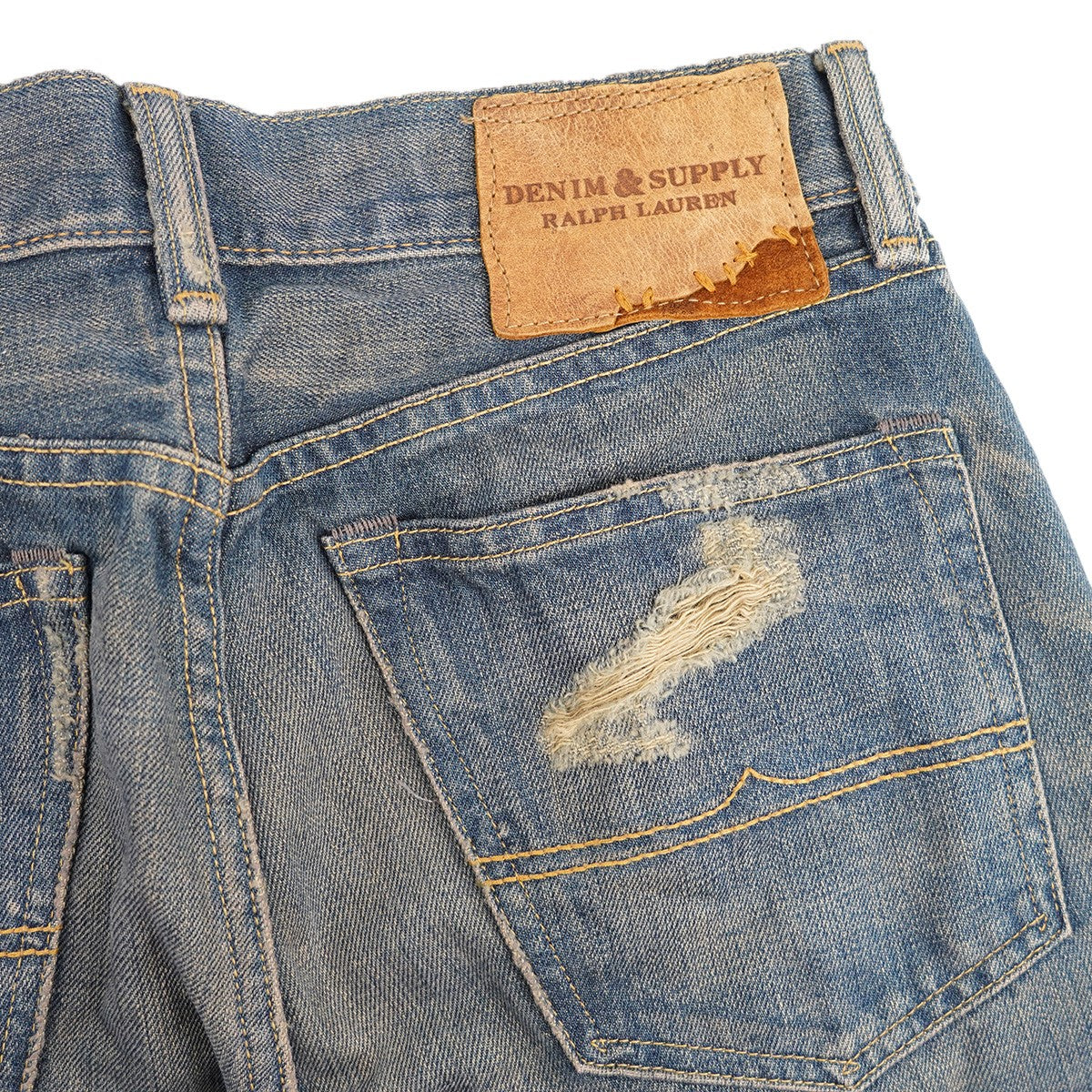 DENIM ＆ SUPPLY RALPH LAUREN 古着・中古 SLIM ダメージ加工デニムパンツ