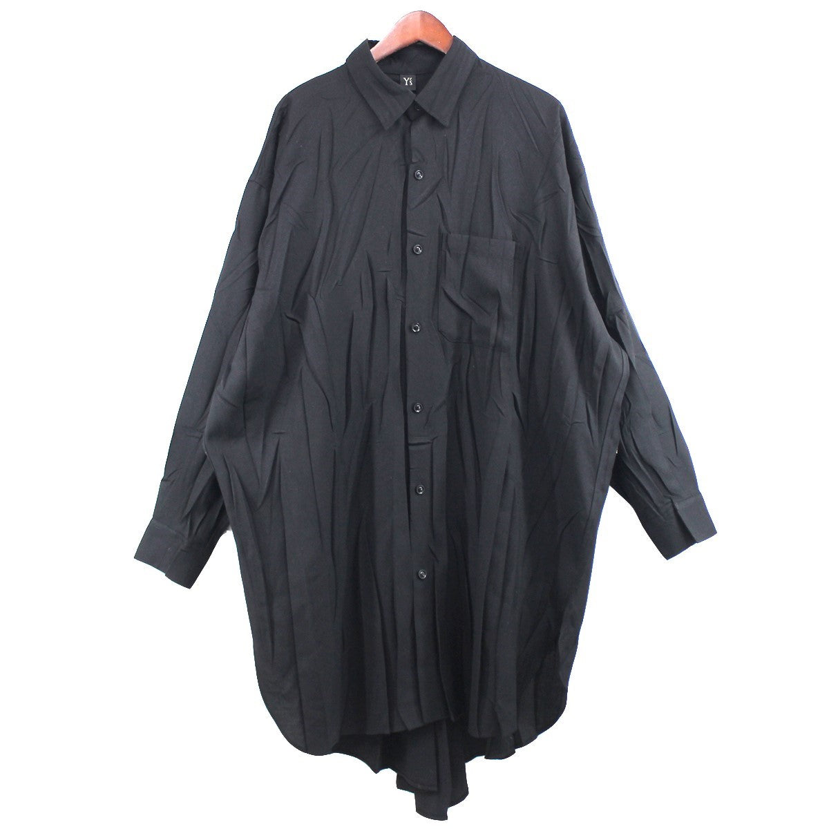 23AW Y’s Pe／W WRINKLED LONG SLEEVE SHIRTS リンクス シャツ