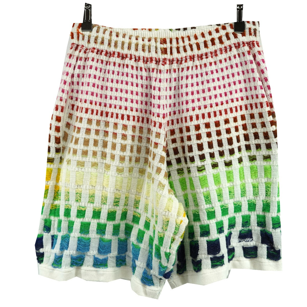 Supreme 23SS Gradient Grid Knit Shortロゴ グラディエント グラデーション グリッド ニット ショーツ ハーフパンツ 古着・中古-1枚目のアイテム画像