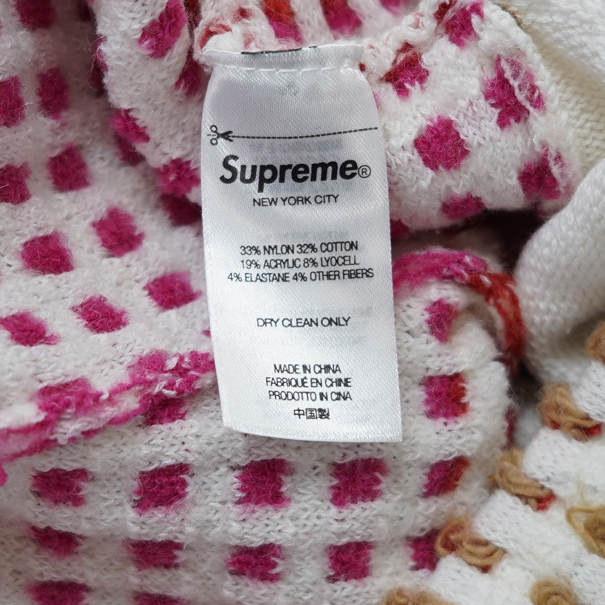 Supreme 23SS Gradient Grid Knit Shortロゴ グラディエント グラデーション グリッド ニット ショーツ ハーフパンツ 古着・中古-6枚目のアイテム画像
