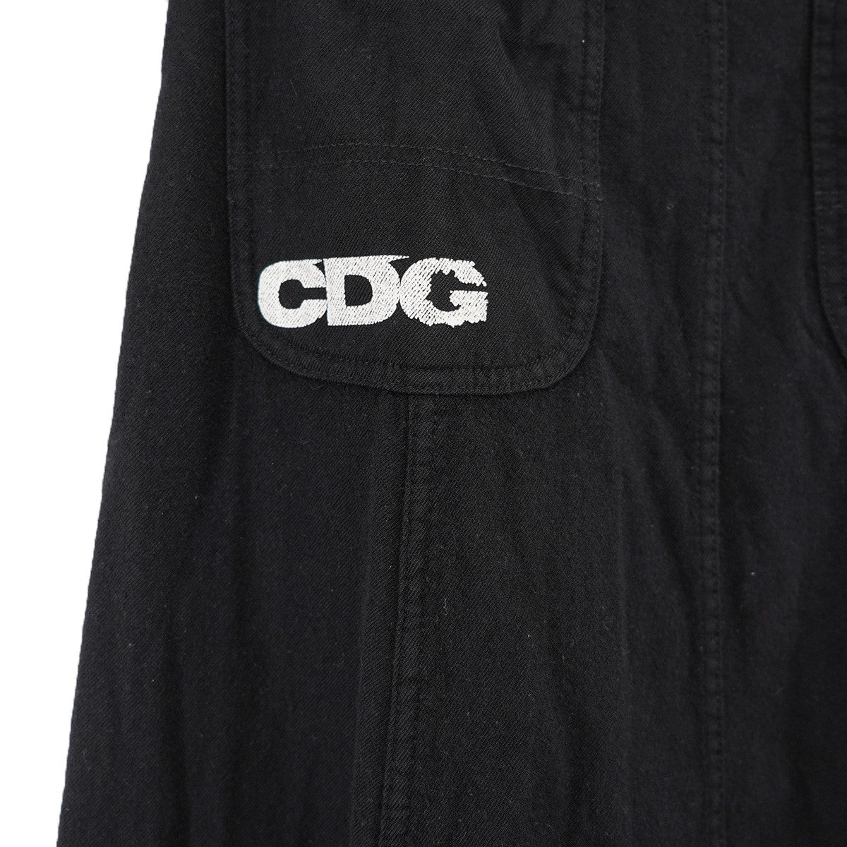 CDG COMME des GARCONS(シーディージー コムデギャルソン) CDG バックロゴ ウール サルエルパンツ SB-P001  AD2018 ブラック サイズ S｜【公式】カインドオルオンライン ブランド古着・中古通販【kindal】