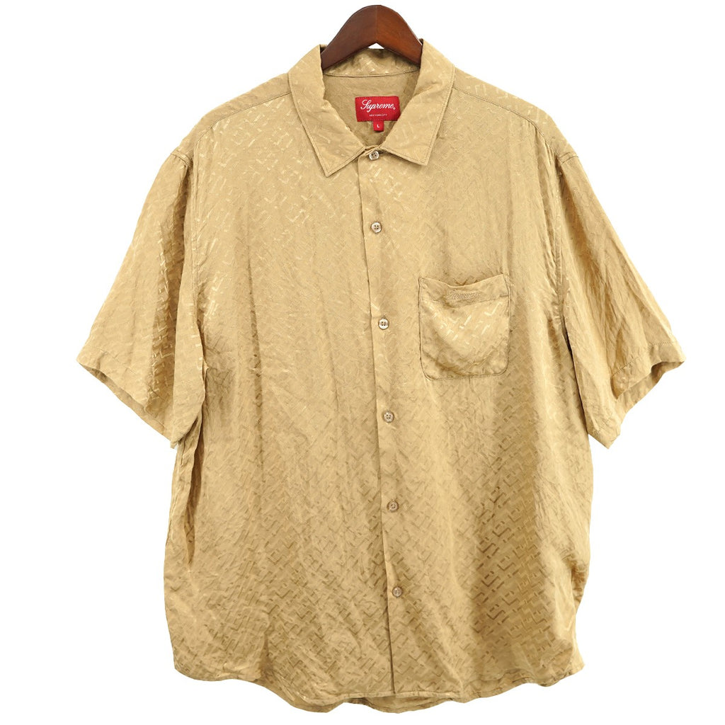 Supreme(シュプリーム) 22SS Tonal Monogram Silk S／S Shirtロゴ 